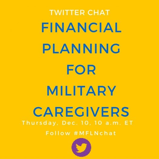 Twitter Chat Financial Planning for Military Caregivers banner