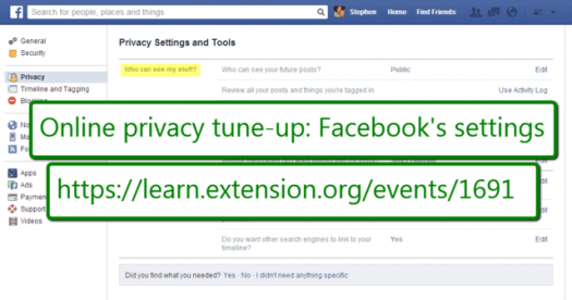 Online privacy tune-up: Facebook's settings - Cover image
