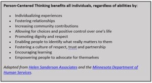 Benefits for individuals no matter their abilities