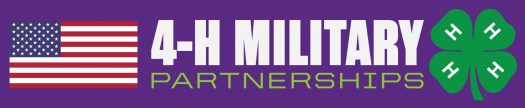 Purple 4-H Military Partnerships logo