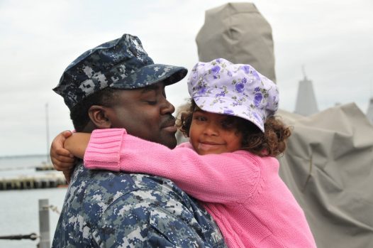 Sailor and daughter