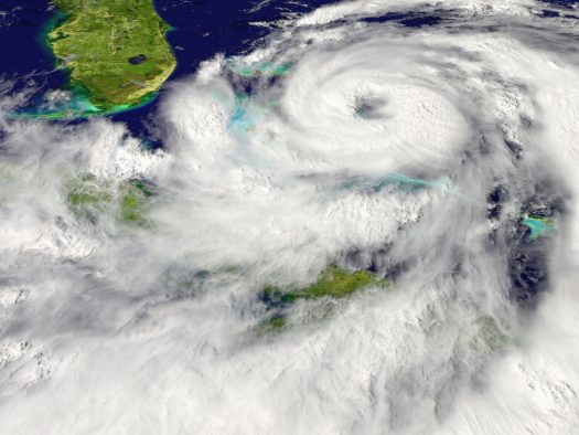 Hurricane image from space