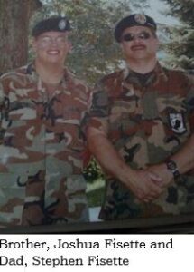 Brother and Dad military photo