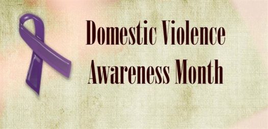 DV Awareness Month, image of purple ribbon