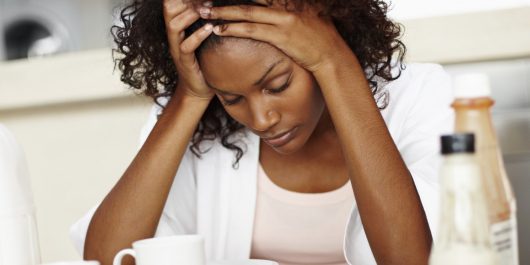 Women feeling stresses