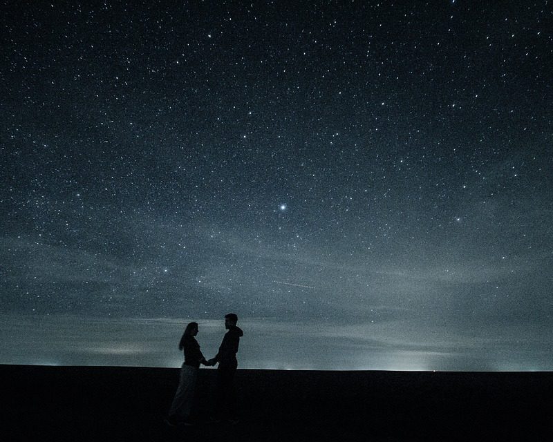 Couple under stars