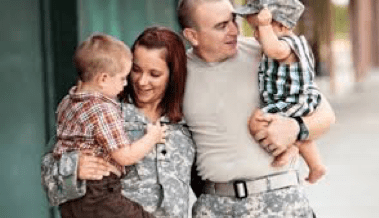 Military Family with two young children