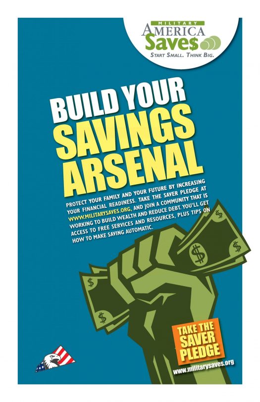 Military Saves - Build Your Savings Arsenal poster