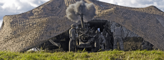 artillery fire