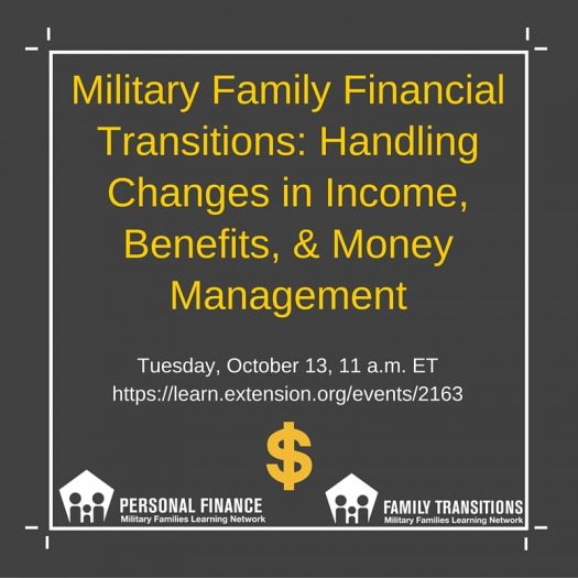 Military Family Financial Transitions: Handling Changes in Income, Benefits, & Money Management banner