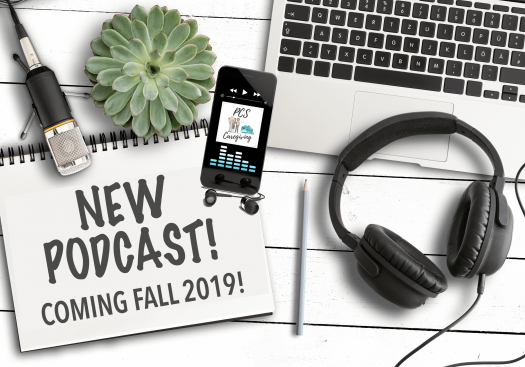 Banner advertising PCS Caregiving podcast coming fall 2019