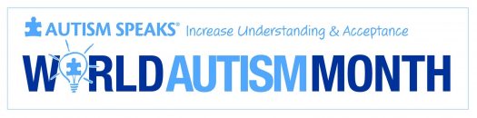 Logo design for world autism month by Autism Speaks organization to increase understanding and acceptance