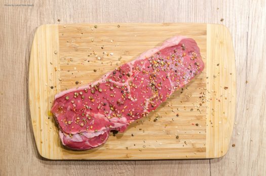 meat on cutting board