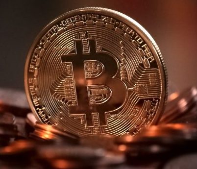 A golden Bitcoin