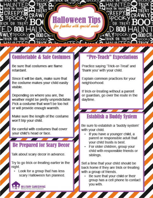 Halloween Tips for Families with Special Needs infographic (PDF available)
