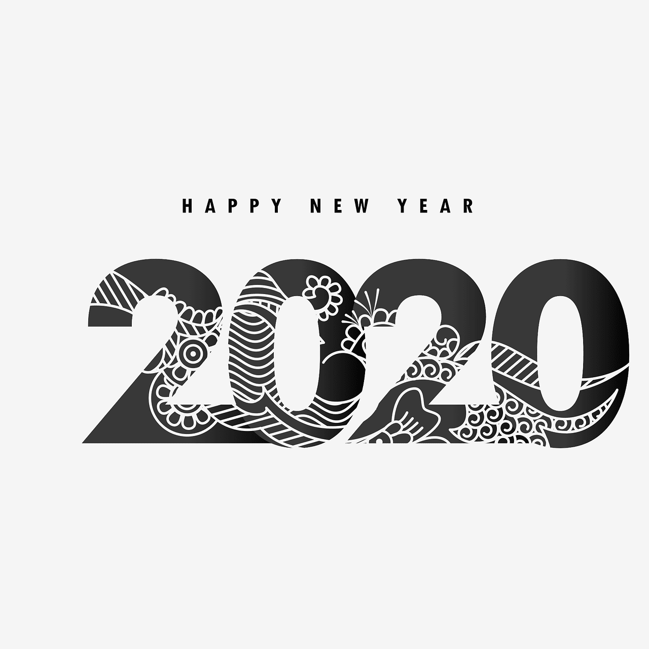 Happy New Year 2020 graphic
