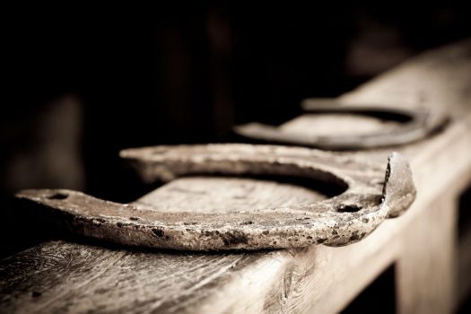 Picture of horse shoes
