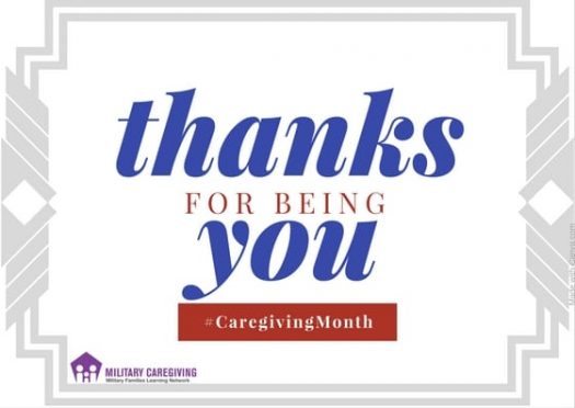 Thanks for being you. #CaregivingMonth