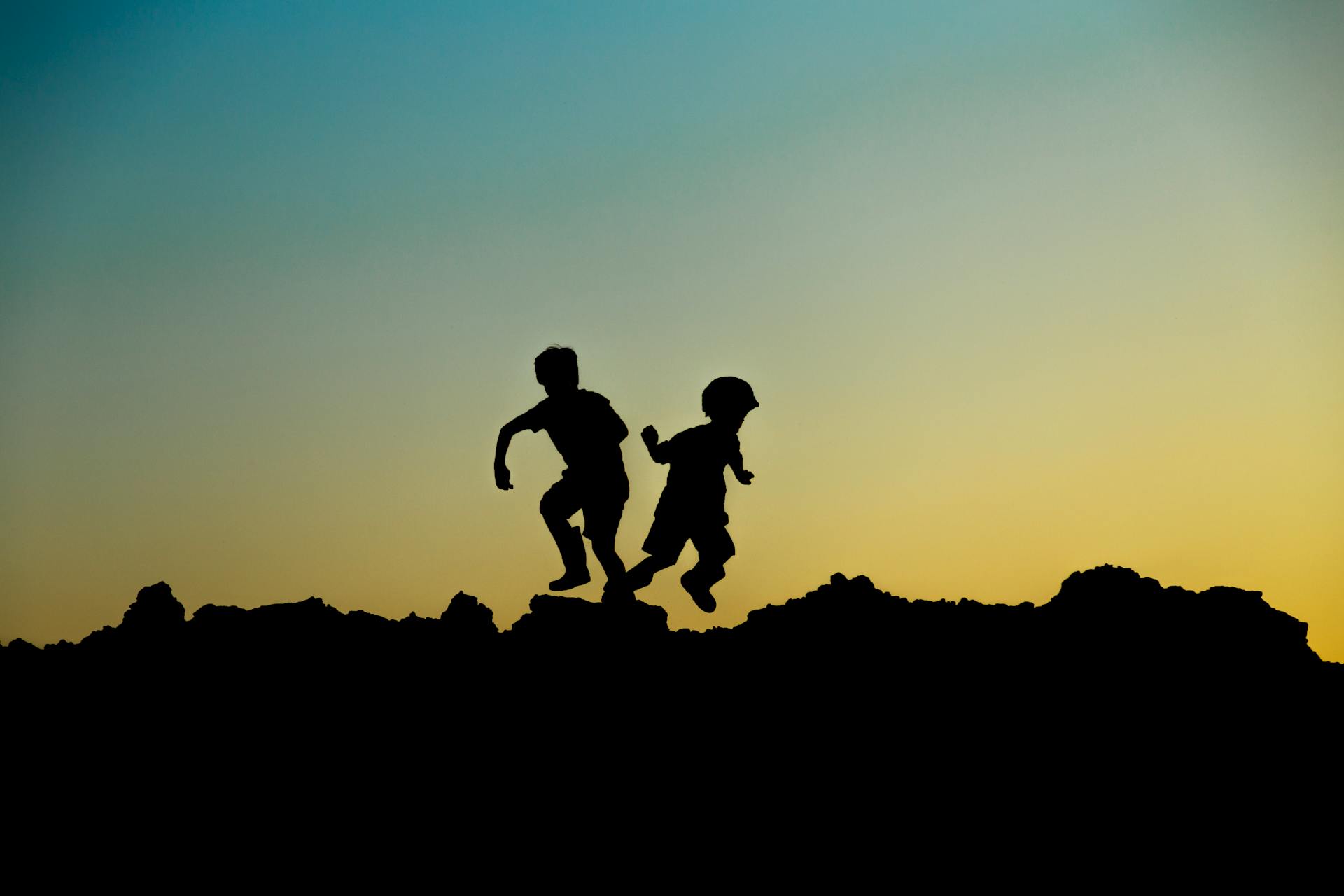 Blog Post Image: Pexels [Silhouette Photo of Jumping Children, photo by Margaret Weir, Sept. 22, 2017, CC0]