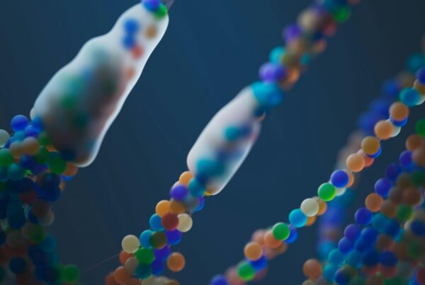 Up-close image of DNA